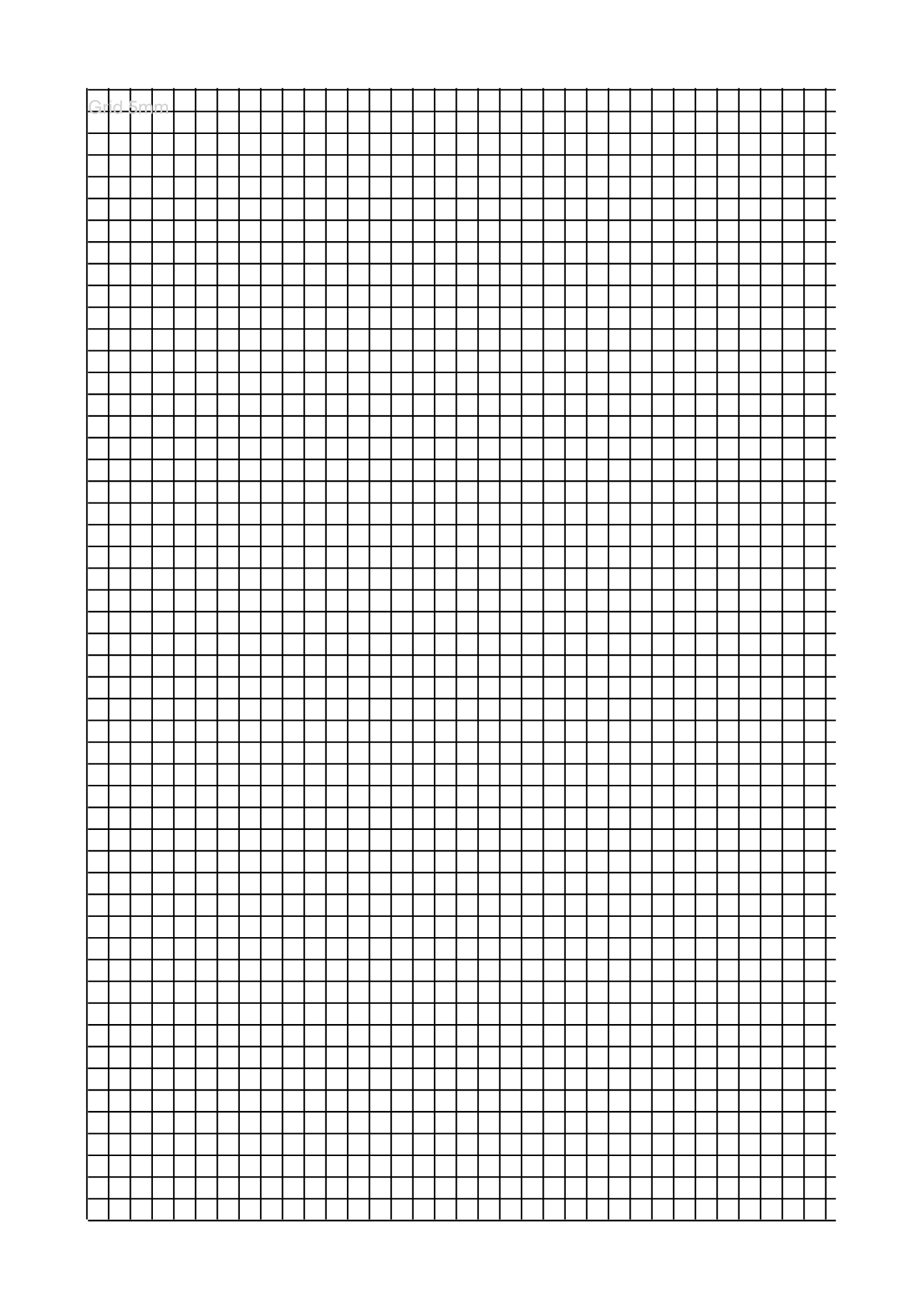 Grid 5mm